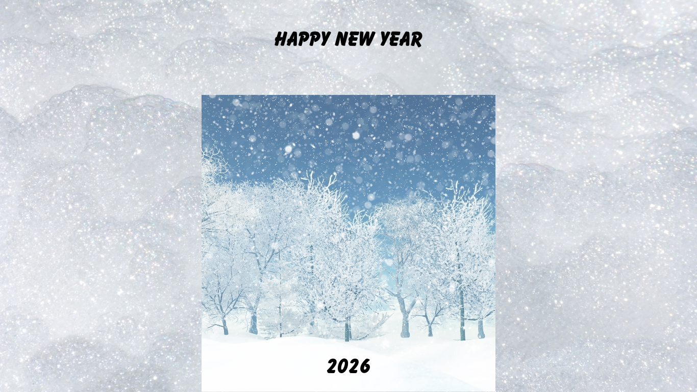 Happy New Year – Snow Tree